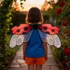 Ladybug Wing for Girls Boys Men Women Halloween Ladybird Costume Fairy Bee Wings for Halloween Masquerade Carnival