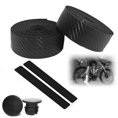 Mirhua Μπάρα Ποδηλάτου Δρόμου Τυπική Λαβή Μπάρας Σαύρας για Δρόμο Κουρμπαριστή Μπάρα Μονωτική Ταινία με Άκρες Αριστερό και Δεξί Σετ Ταινιών, Μαύρο, EVA, Skins, Αντιολισθητικό