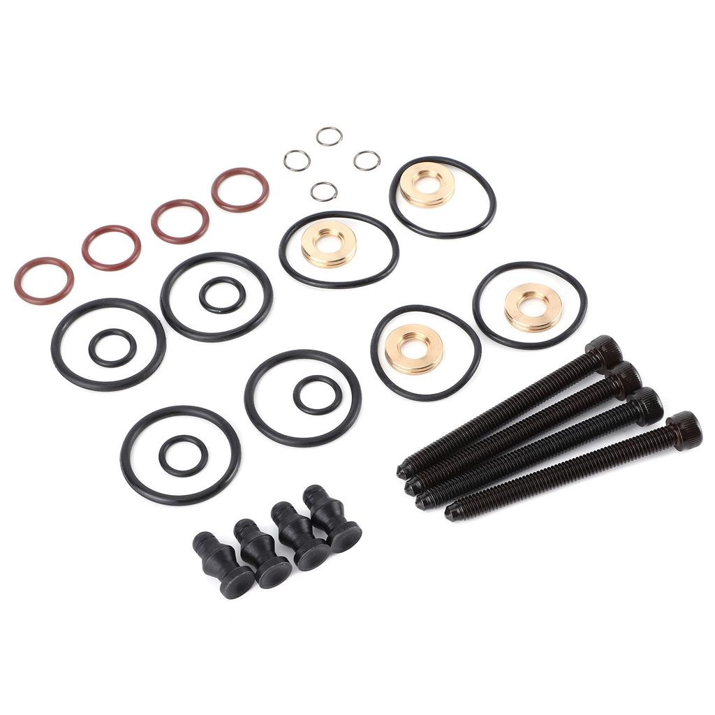 4 Juegos Kit de Reparación de Sello de Inyector de Combustible Conjunto de Sellado Abrazadera Tornillo 1417010997 Apto para A2 A3 A4 A6