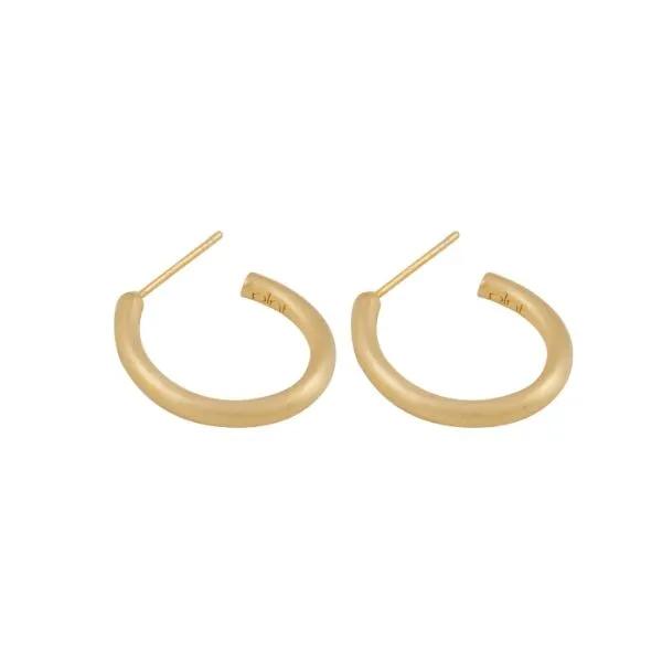 Oval Hoop Earring L (18K Gold Plated)