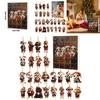 Christmas Pet Dog Advent Calendar Acrylic Hanging Ornaments For Holiday Decor And Gifts