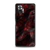 Black Red Ripple Art Phone Case Cover for Redmi 14C 10C Note 15 14 13 12 10 11 K40 Pro Plus 5G Soft TPU Shockproof Shell Fundas