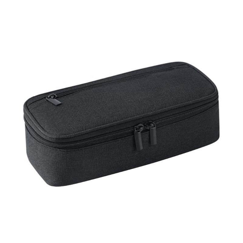 

2-Layer Pencil Case Large Capacity Pencil Box Pen Bag School Office Supplies For Students Spacious Storage чёрный