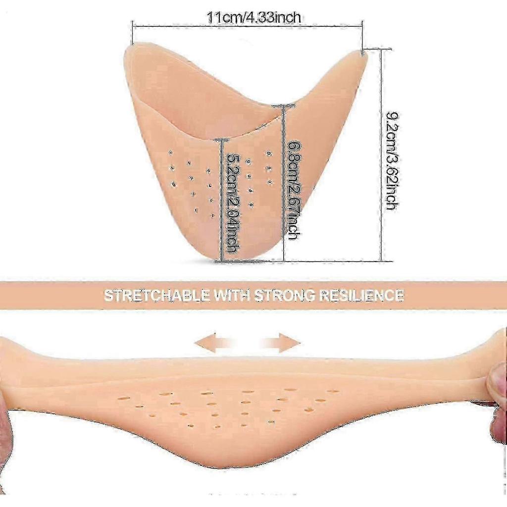 Silicone Toe Protectors for Ballet Shoes Offering 4 Pairs of Toe Caps for Enhanced Protection