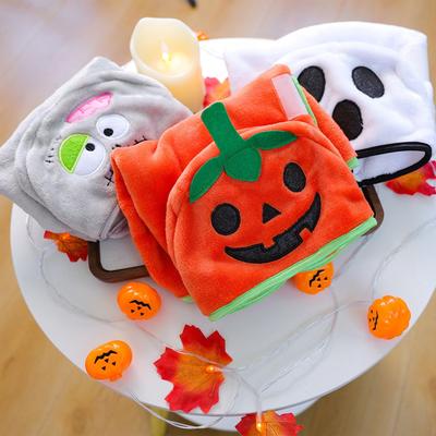 Halloween Pet Bath Towel, Funny Bath Towel, Pet Clothing Soft Bath Towel With Super Absorbent Water