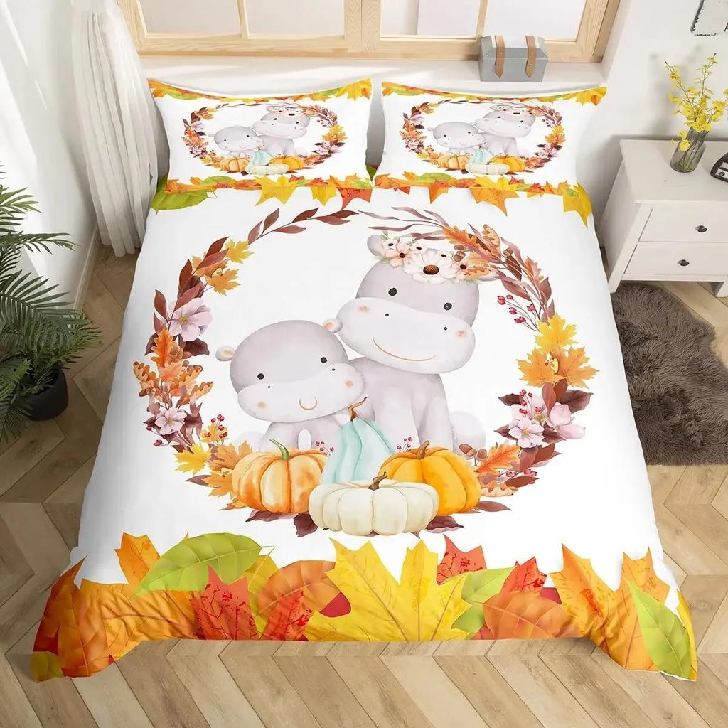 Tree of Life Duvet Cover Set, Maple Tree Bedding Sets,Gothic Nature Branch Comforter Cover Red Tree Quilt Cover King Size