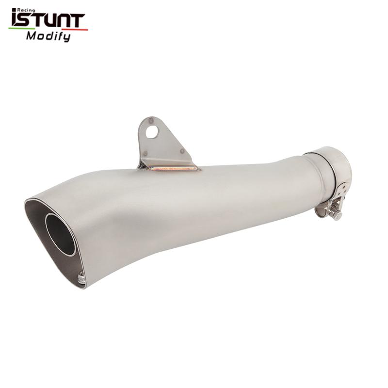 Slip On For Yamaha R6 YZF-R6 YZF R6 Motorcycle Exhaust System Espace Moto Modified Muffler Middle Link Pipe Removable DB Killer No Laser