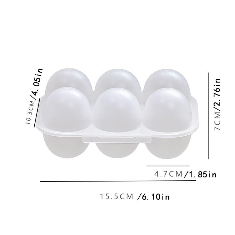 Cutie Depozitare Ouă cu 6 Compartimente, Recipient pentru Alimente Proaspete pentru Frigiderul Casnic, Cutie Specială pentru Depozitarea Ouălor, Suport pentru Ouă cu Capac, Tăviță pentru Ouă Rezistentă la Praf