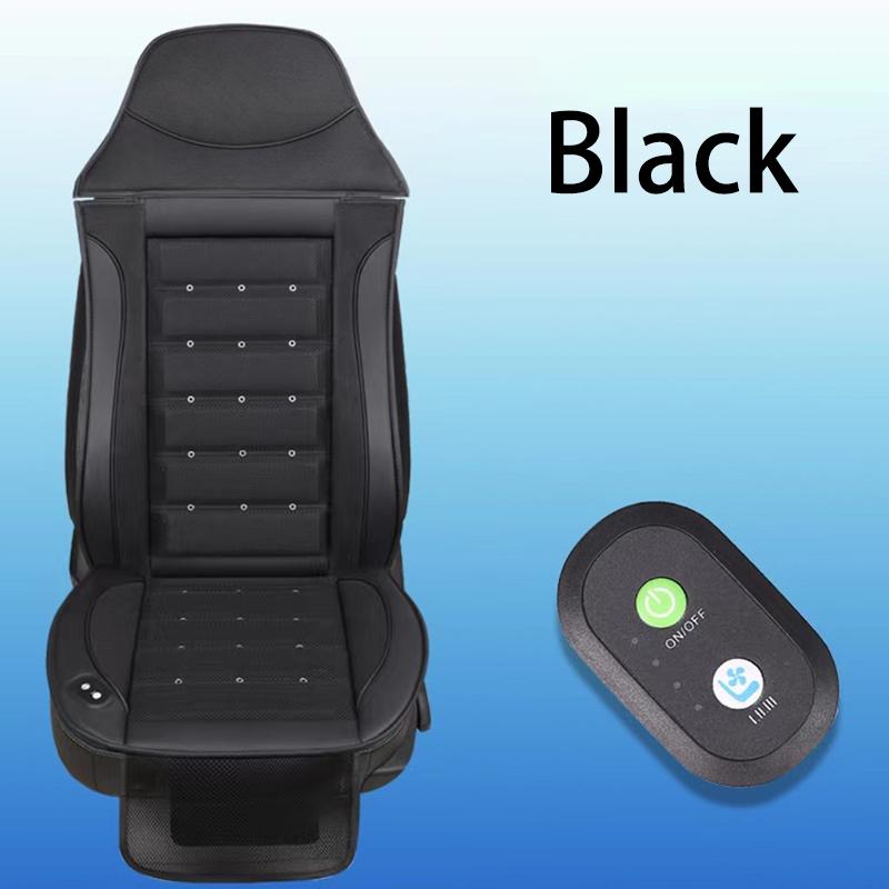 

24 В автомобильное сиденье с воздушным охлаждением, летняя прохладная подушка, чехол для сиденья грузовика, автофургона, быстро продуваемое вентиляционное сиденье, контроллер прикуривателя чёрный