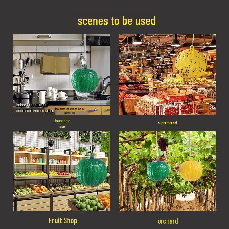 Indoor Fruit Fly & Gnat Trap - Sticky Lure Ball for Kitchens & Small Insects