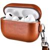 Genuine Leather Case for AirPods Pro 3 2025 Release Full Wireless Charging Visible LED Strap Included (September Only) - Shockproof, Drop-Resistant,