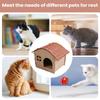 Felt Pet Sleeping Shelter Semi-Enclosed Cat Sleeping and Playhouse  Outdoor Stray Cat House for Kitten Porch Garden