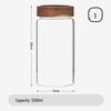 Japanese Glass Storage Jar with Lid for Coffee, Tea, Dried Tangerine Peel, and Grains