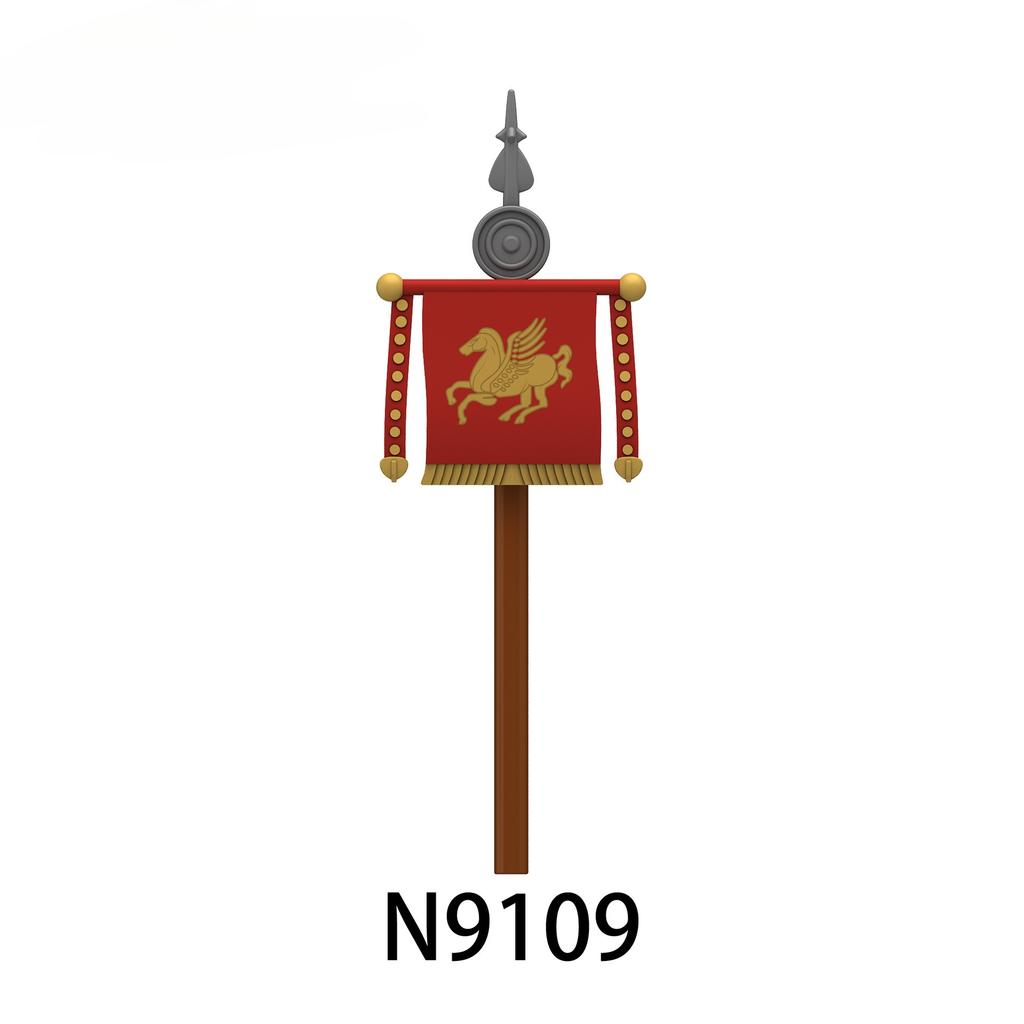 Medieval Series Roman Army Flag Building Blocks Toys