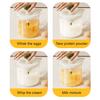 Press Egg Beater, Manual Push Down Mixer for Baking, 500ml Measuring Cup with Whisk, Multifunctional Stirrer for Pancake Milk