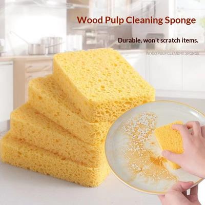 Dishwashing Sponge Wipe Kitchen Brush Decontamination Cotton Double-sided Household Brush Dishes Brush Pot Artifact Scouring Cloth