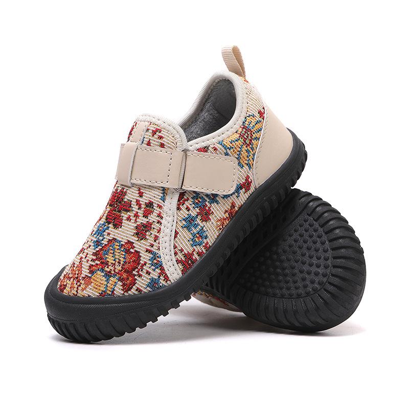 

Детская демисезонная обувь из сэндвич-сетки для внешней торговли, повседневная обувь на липучке, холодного клеевого метода крепления, с мягкой подошвой, для детей среднего возраста, детская хлопковая обувь 28