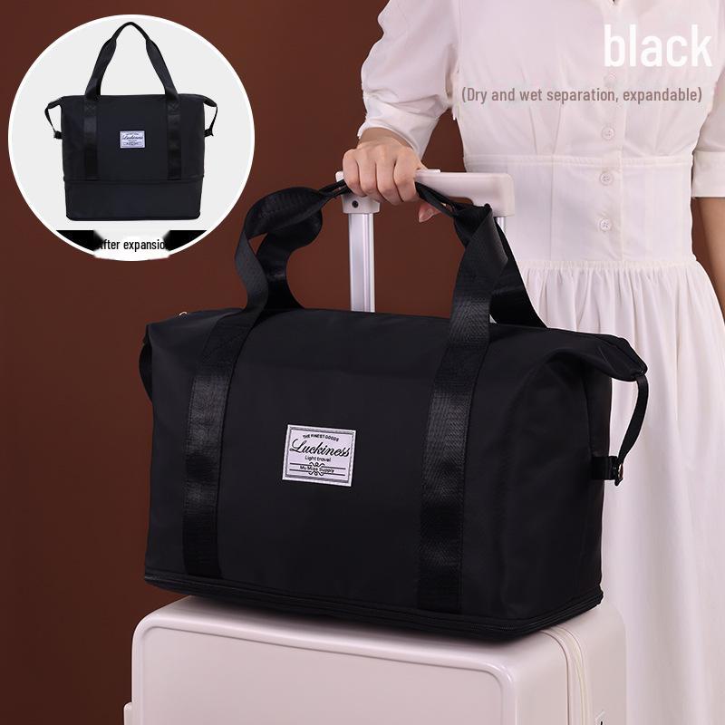 

Вместительная дорожная сумка из ткани Оксфорд с разделением сухого/мокрого для спорта и фитнеса