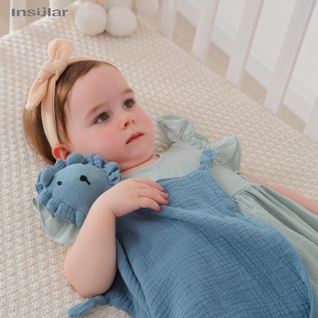 Cross-Border Baby Muslin Lion Comfort Blanket: Pure Cotton Sleep Companion Toy