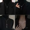 Autumn And Winter Sweater Chain Titanium Steel Does Not Fade Long, High-End Sense Versatile Wind Light Luxury Niche Double-Layer Necklace Pendant