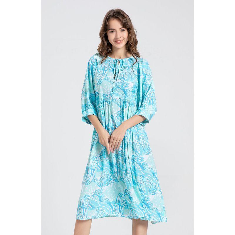 Floral Fashion Printed Dress for Women Floral Fashion Print Dress Women