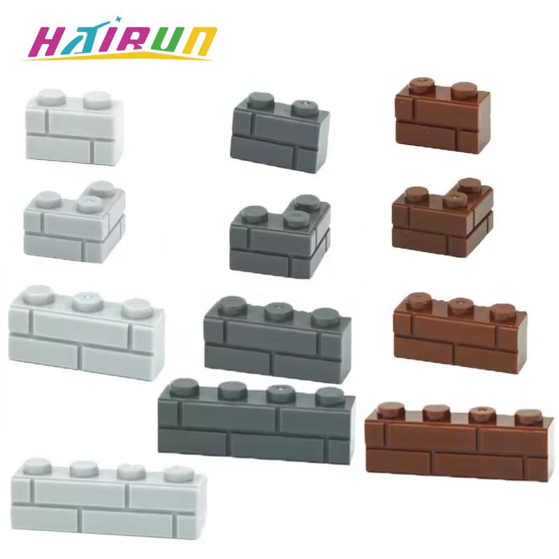Non-Toxic 100Pcs Building Block Simulation City Moc Wall Brick Building Block Model Building Accessories Castle Construction Kids Toys