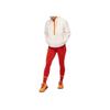 HOKA One One Ridgetop Half-Zip Fleece Color Block Stand Collar Pullover Women Tops White 1141752-EGN