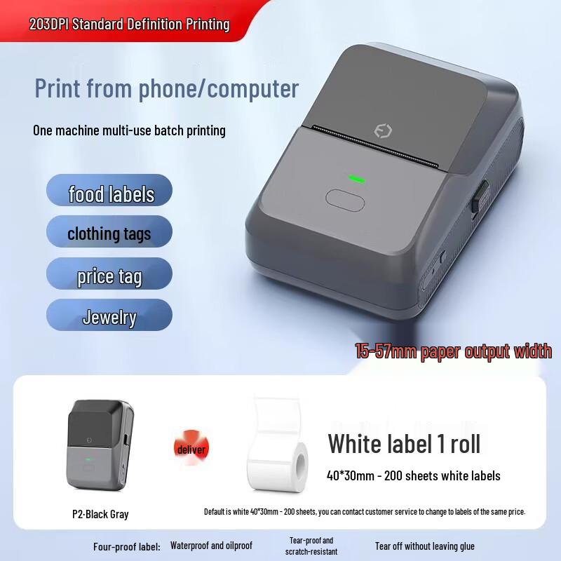 Miao Jiayi P2 Handheld Thermal Label Printer