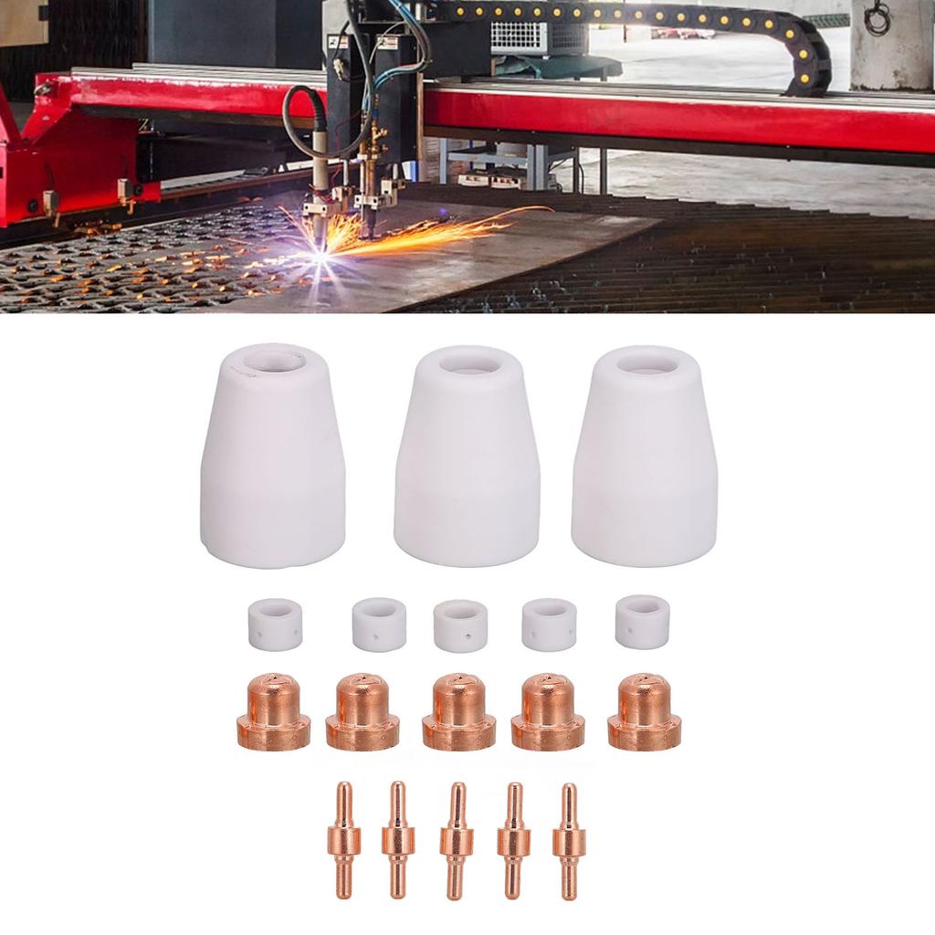 Satın alın 18pcs Plasma Cutter Consumables Lightweight Portable Plasma