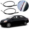 2pcs Weather Sealing Strips Automotive Accessories Left Right Side Roof Drip Moulding Trim Set 75551-52160 75552-52140