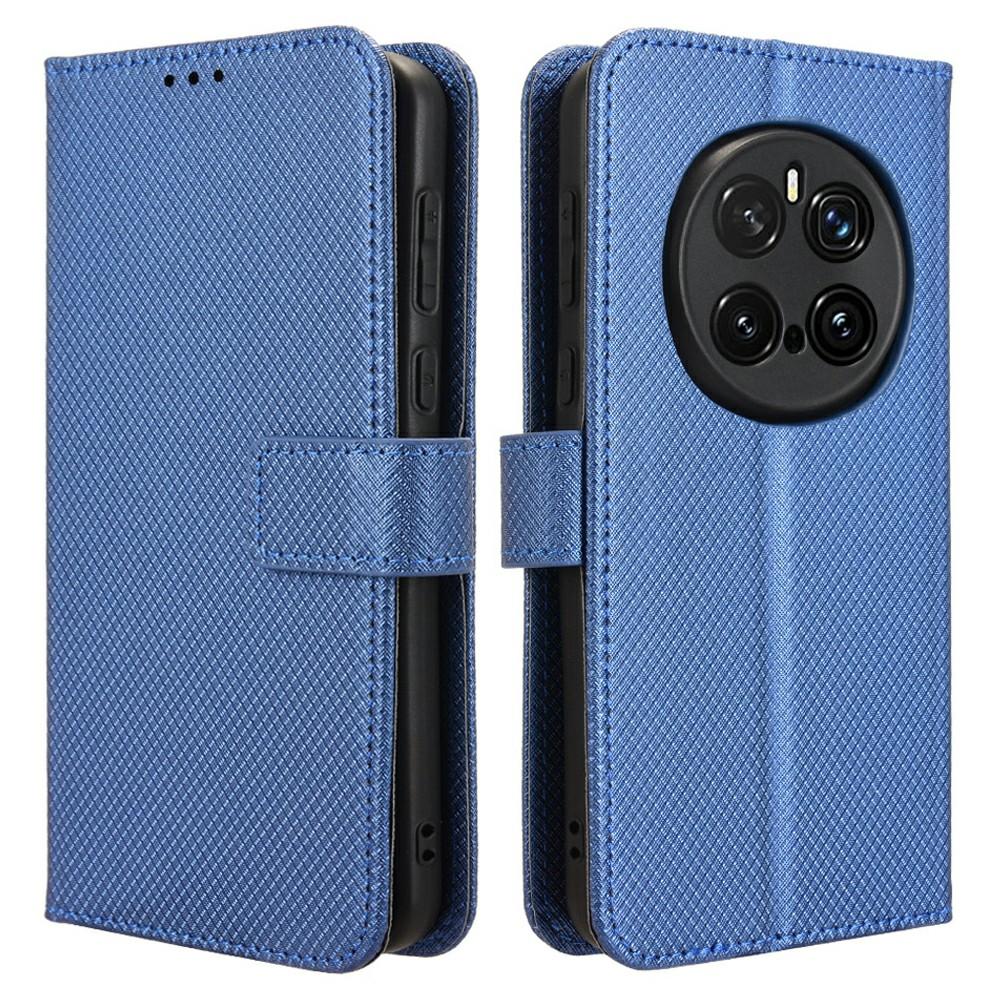 For Honor Magic7 Pro 5G Case PU Leather Diamond Texture Wallet Phone Cover
