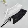 Elegant Detachable Lace Collar Spread Lapel Floral Design Decorative Accessory for Dresses and Blouses