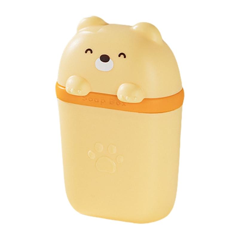 Drips Drying Soap Case With Secure Lid Portable Soap Box For Business Trip Family Travel Camping Bathroom Essential