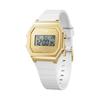 Authorized Distributor [Ice Watch] Ice Watch Digital Ladies 022049 Ice Digit Retro White Gold Small