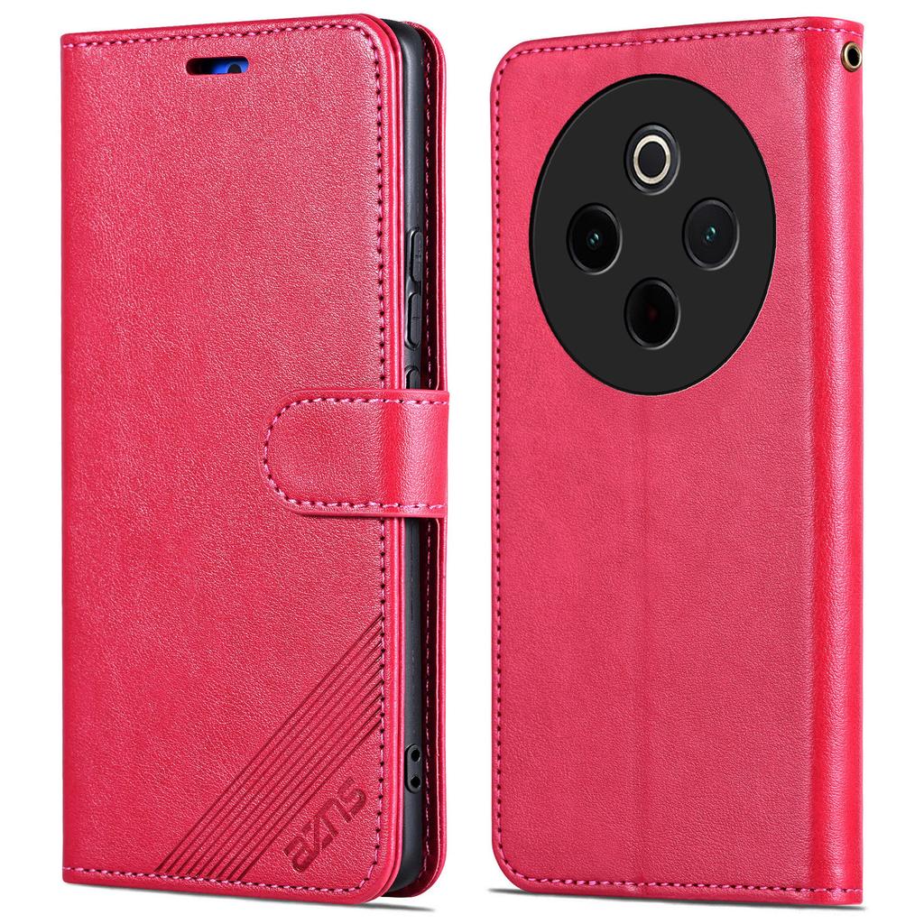 AZNS For vivo Y300 Pro 5G Case Anti-Scratch PU Leather Stand Wallet Phone Cover