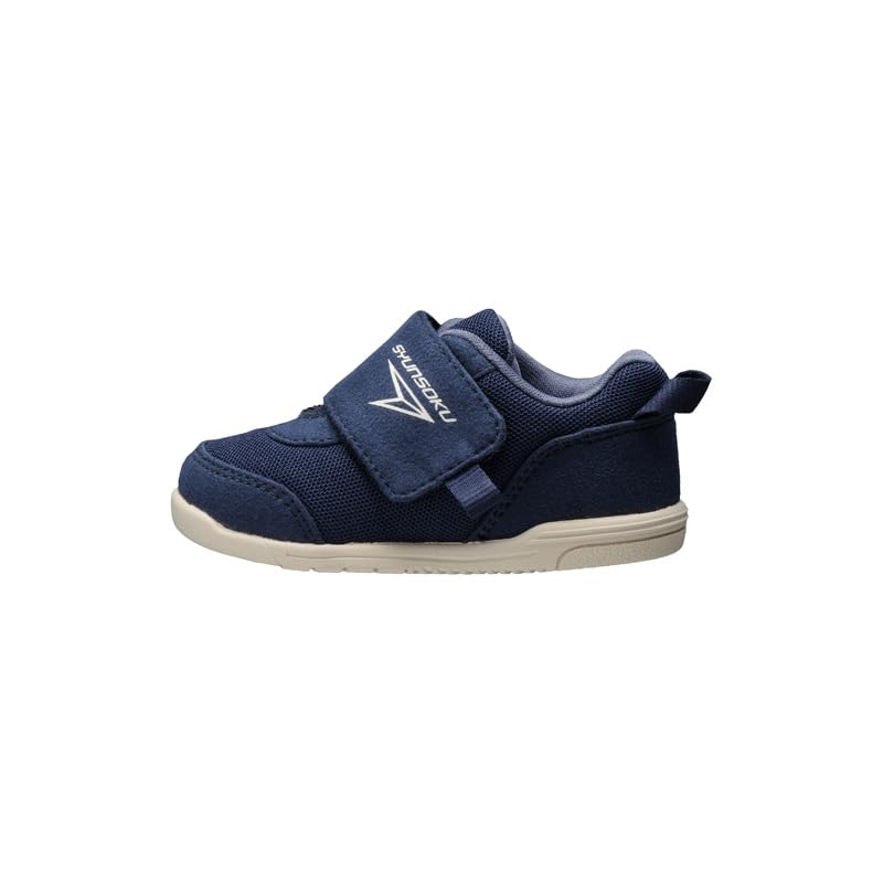 Syunsoku Dětské boty SJB 0990 Námořnická modř 12,0 cm (Unisex, Široký střih, Na suchý zip)