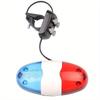 1PCS Bicycle Bell 6 LED 4 Tone  Horn Bike Call LED Police Light Electronic Loud Siren Kid Accessories Bike Scooter