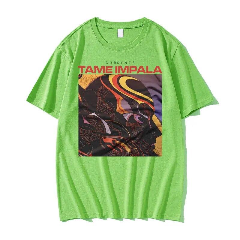 Tame Impala Graphic T Shirt Tame Arctic Monkeys Tshirt Unisex Women Vintage Harajuku Punk T-shirt Unisex Hip Hop Oversized Tops Tees