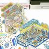 Visual Stacking Three-dimensional Sticker Lemon Shop Miniature Scene Sticker  Children