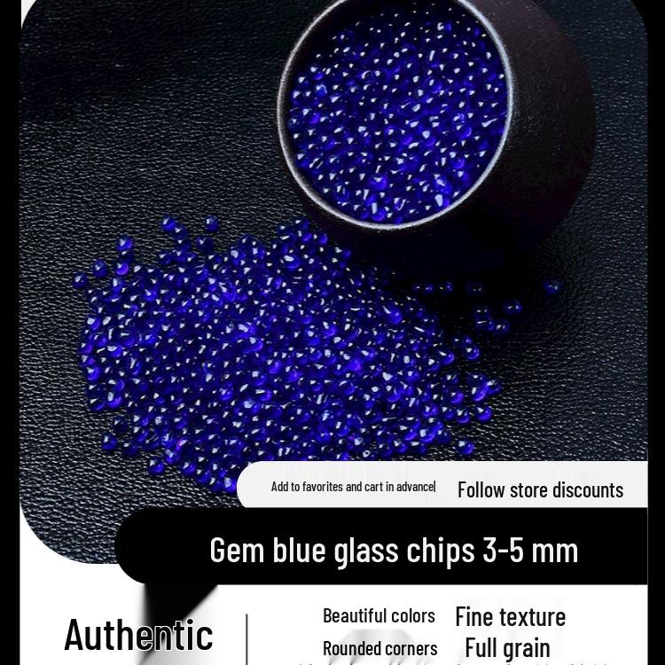 Seven-Color Glazed Crushed Stone Glass for Fish Tanks, Landscaping, Crystal Ornaments, DIY Mandala, and Gemstone Jewelry
