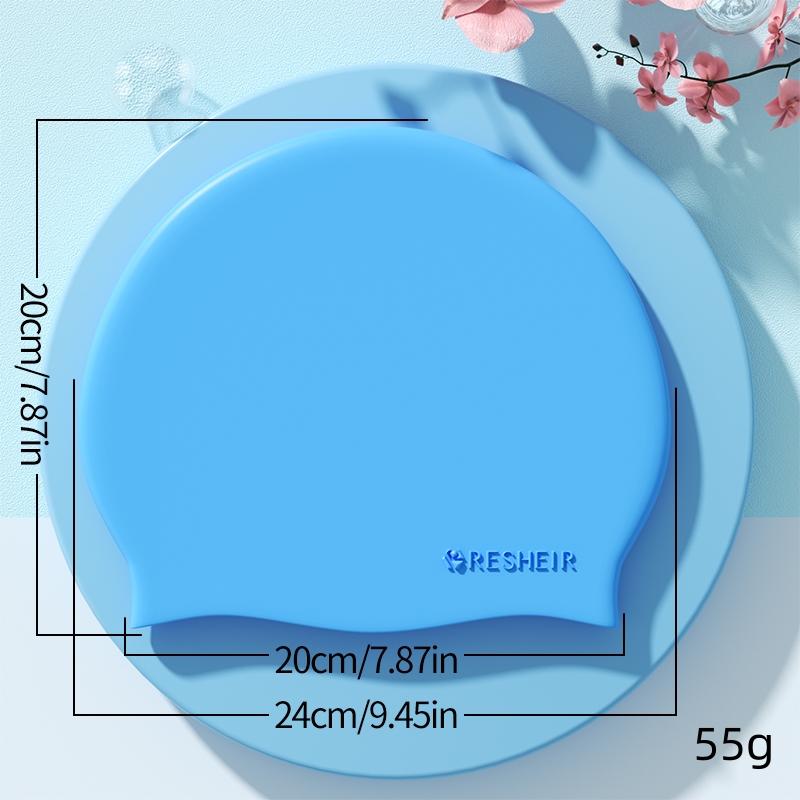 Silicone Waterproof Swimming Cap High Elastic Swim Cap for Women and Men