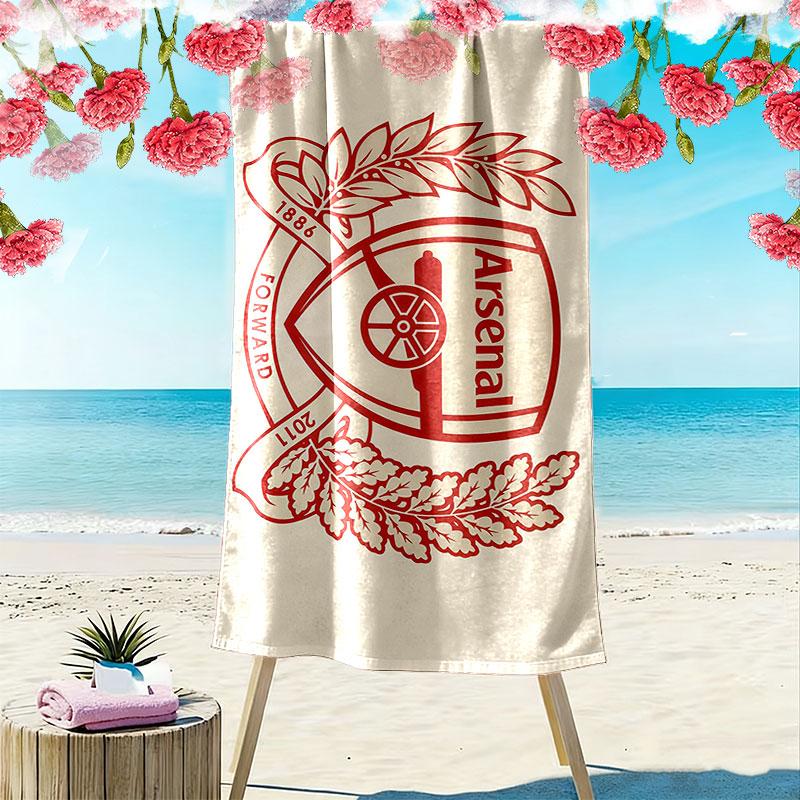 Arsenal Art Print Beach Towel, Large Soft Quick Dry Towel for Beach Camping Swimming