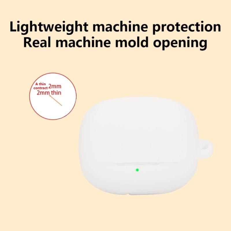 Soft Silicone Protective Case Cover Lightweight Silicone Earbud  Case Scratch Resistant Earbud Case Suitable for Earbud 