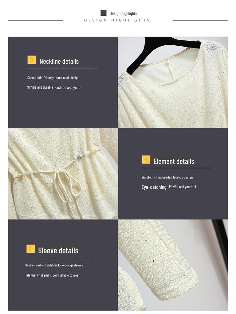 Women's Spring 2026 High-End Two-Piece Set: Satin Slip Dress & Knitted Cardigan