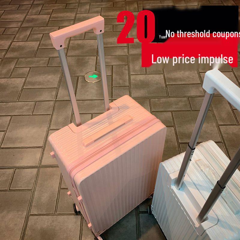 Women's 24-Inch Large Capacity Trolley Suitcase with Combination Lock; 20-Inch Option Available