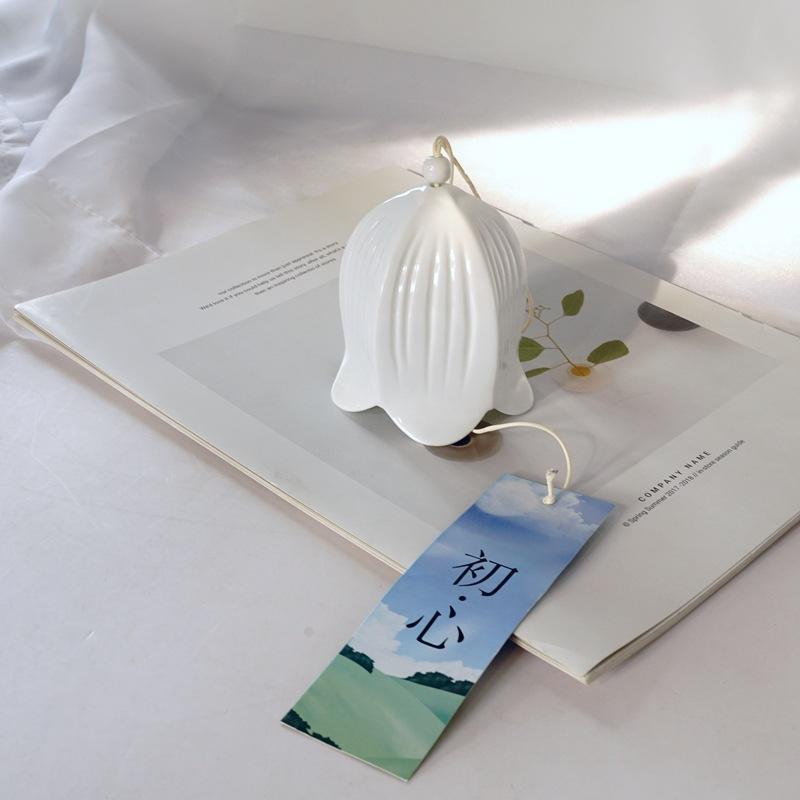 Japanese Home Decor and Wind Chime Orchid Ceramic Wind Chime Ornaments