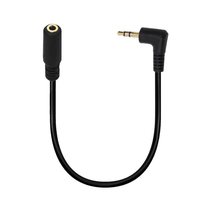 

3.5mm Angle Male to Female Audios Adapter High Fidelitys 90Degree 3.5mm TRS to TRRS Stereo Audios Cable for Small Space 1