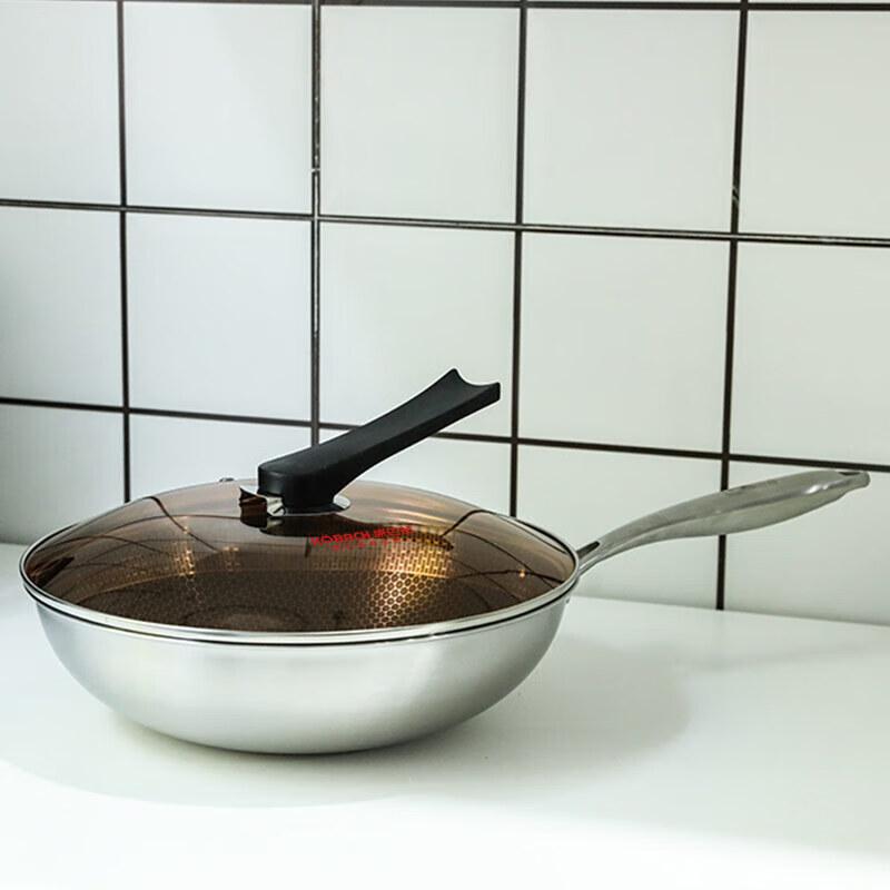 Kangbach CLK32D12 Elite 32cm Wabe Edelstahl Wok