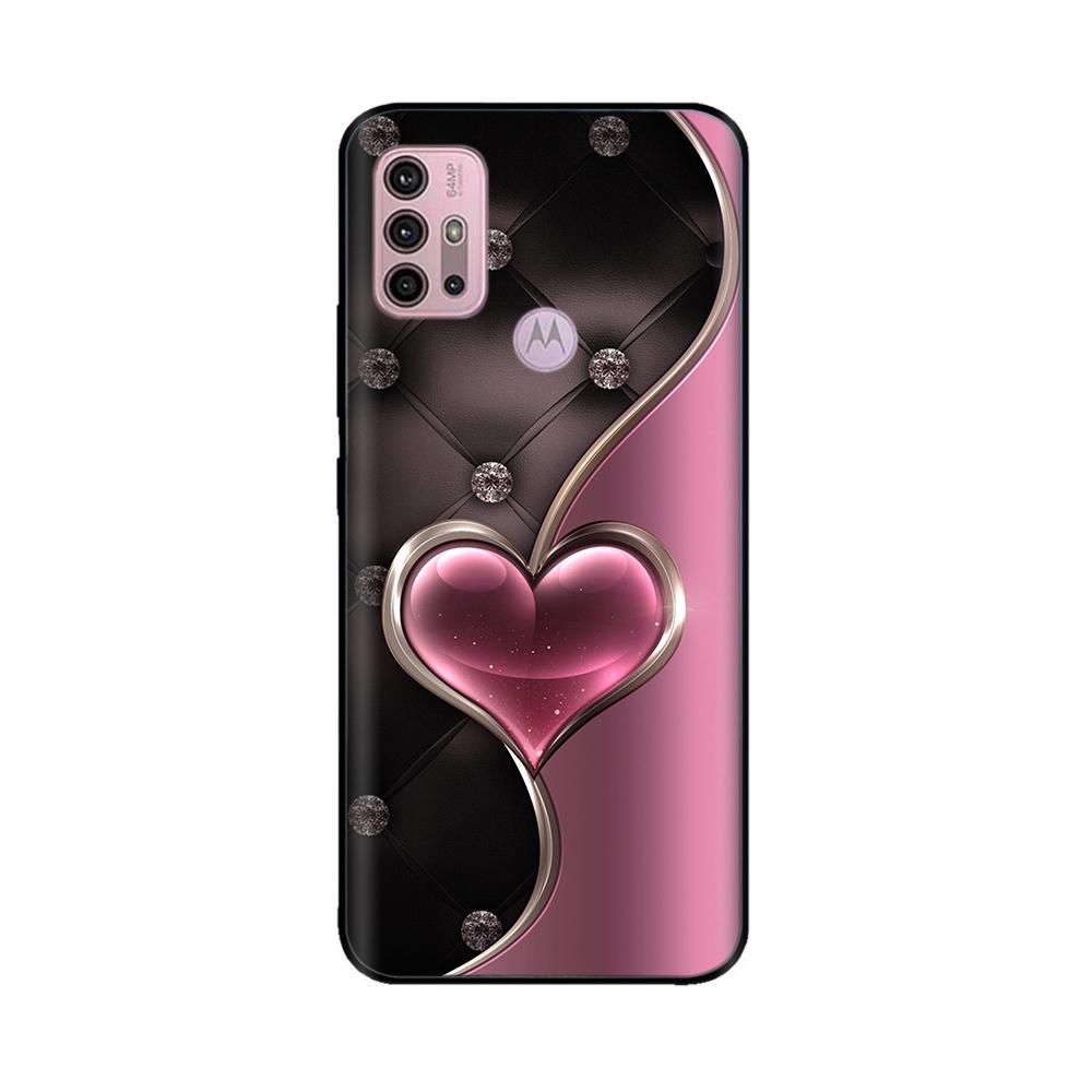 For Motorola Moto G20 Case XT2128-1 XT2128-2 Cover Cute Cartoon Painted Soft Silicone Phone Case For Moto G10 G30 G20 G60 Capa