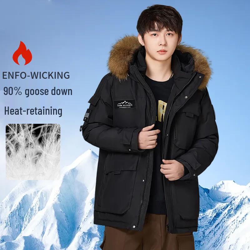 Unisex Winter 2025 Parka: Trendy, Thick, Warm Workwear Ski Jacket for Couples